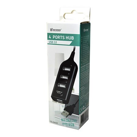Vakoss TC-234UX interface hub USB 2.0 Sort #3
