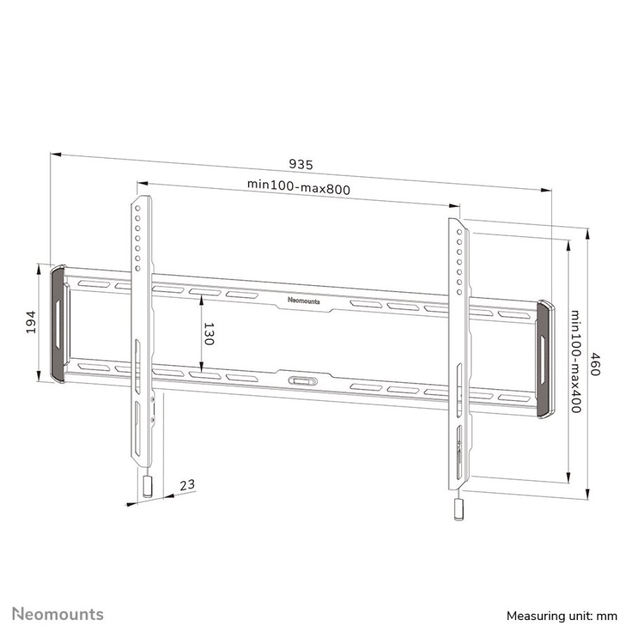 Neomounts WL30-550BL18 tv-beslag 2,18 m (86