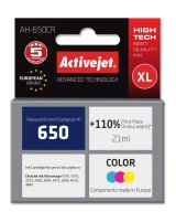 Activejet AH-650CR-blk (erstatning HP 650 CZ102AE; Premium; 21 ml; farve) #1