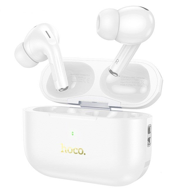 Hoco EW56 Plus Generoso Trdlst headset i rerne Opkald/musik Bluetooth Hvid #1