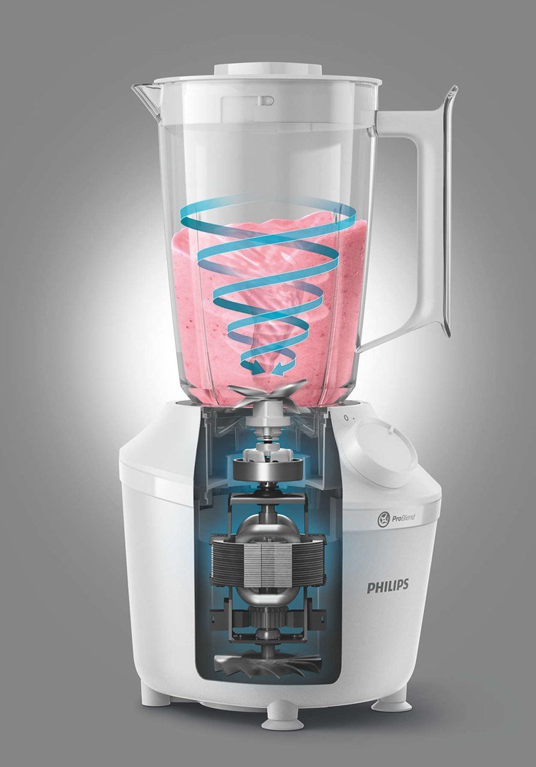 Philips 3000 series HR2041/00 blender 1,9 L Bordplade blender 450 W Hvid #9