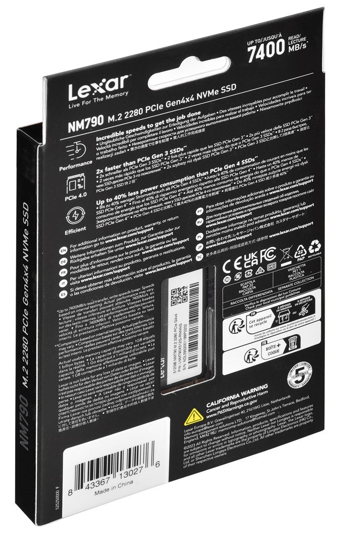 Lexar NM790 M.2 512 GB PCI Express 4.0 SLC NVMe #5