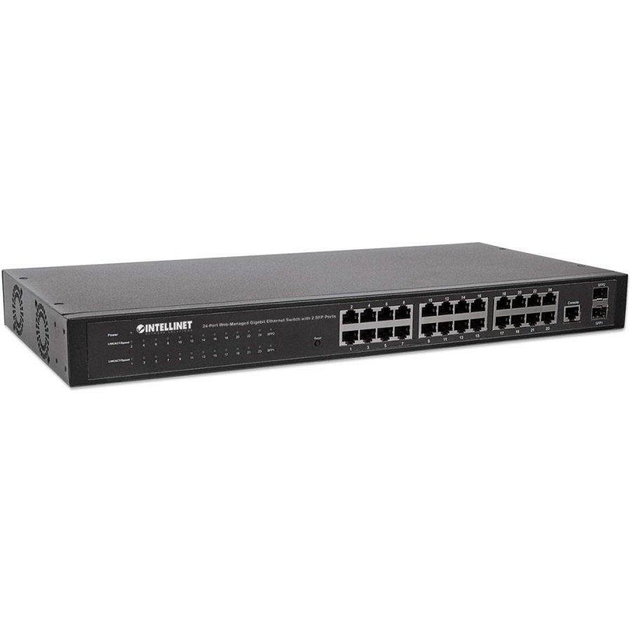 Intellinet 24-Port Network Switch, 24-Port (RJ45), Rackmount, Gigabit, 4 SFP, Ethernet Web-Smart, 10/100/1000 Mbit #4