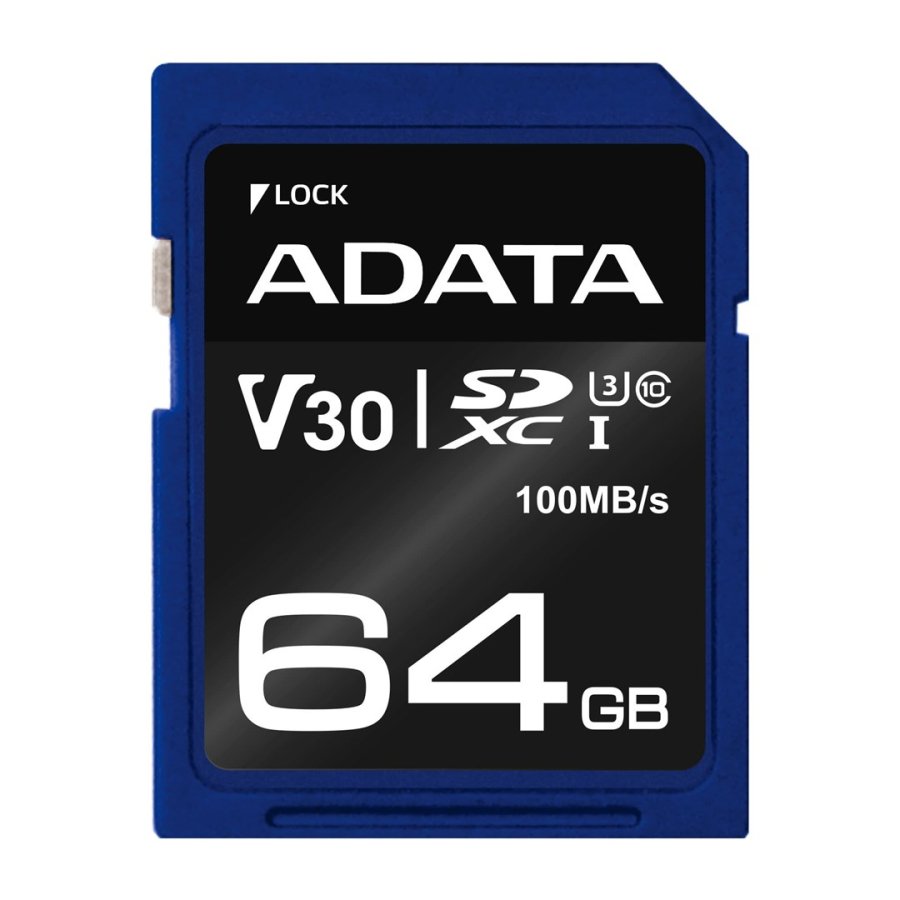 ADATA ASDX64GUI3V30S-R hukommelseskort 64 GB SDXC UHS-I Klasse 10 #1