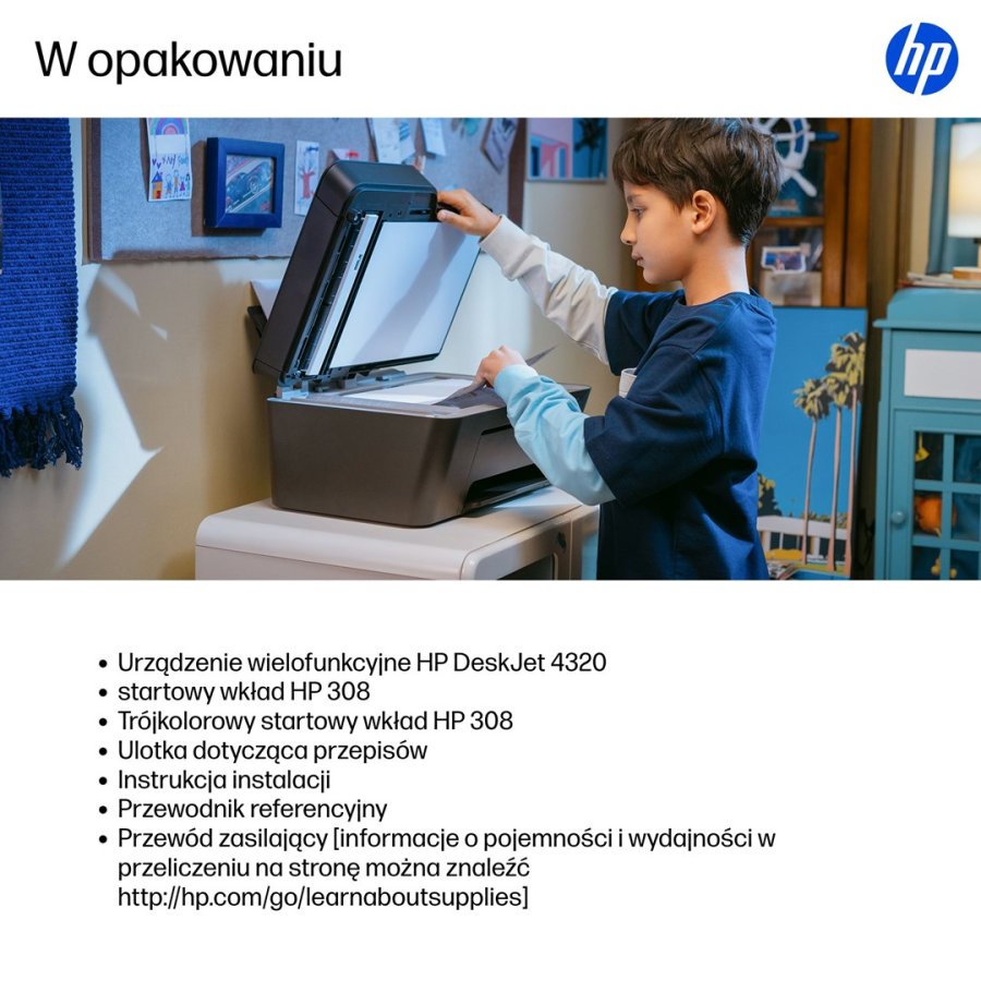HP DeskJet 4320 Tr�dl�st All-in-One Farve Printer #4