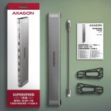 Axagon HMC-10HLS dockingstation Ledningsfrt USB 3.2 Gen 1 (3.1 Gen 1) Type-C Sort, Gr #11