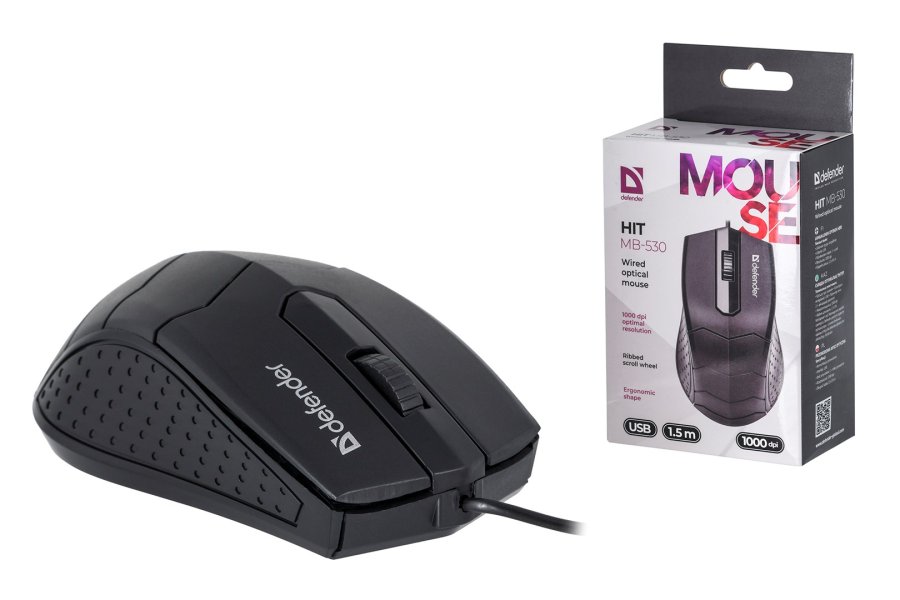MOUSE DEFENDER HIT MB-530 SORT OTPICAL 1000dpi 3P #1