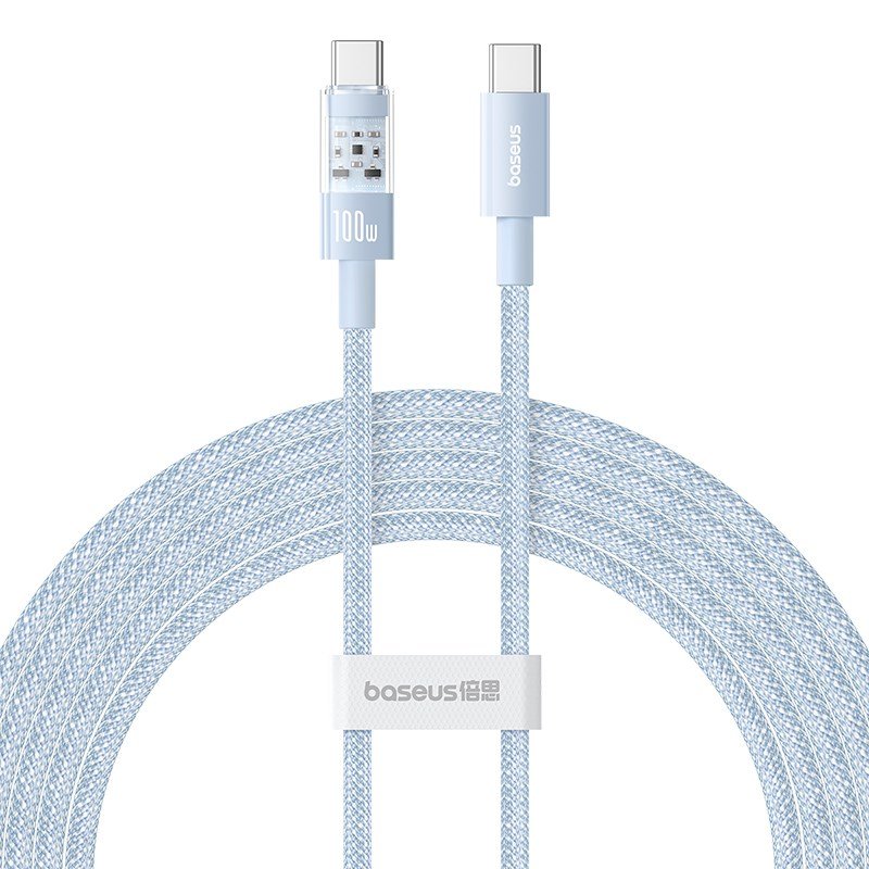 Baseus Gem USB C til USB C hurtigopladningskabel 2 m 100 W Bl #1