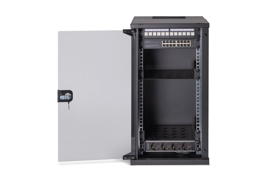 Digitus DN-49105-SET stativ 12U V�gmonteret stativ Sort #3