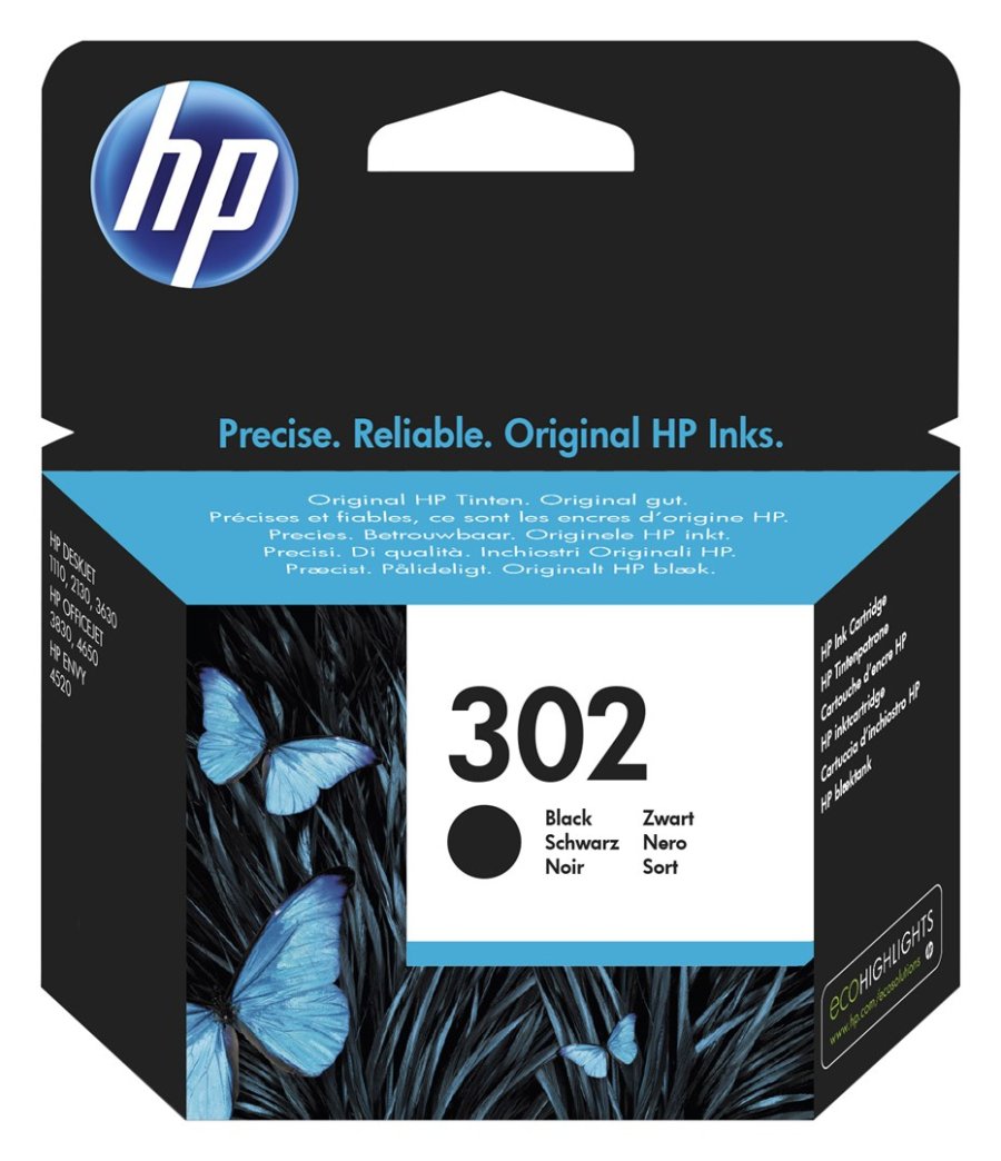 HP Original 302-blkpatron, sort #2