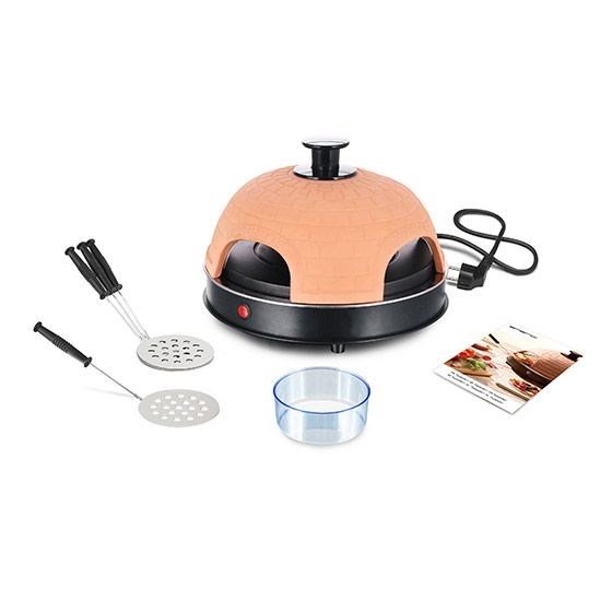 Emerio PO-115985 pizza fremstiller & ovn 4 pizza(er) 900 W Sort, Orange #3