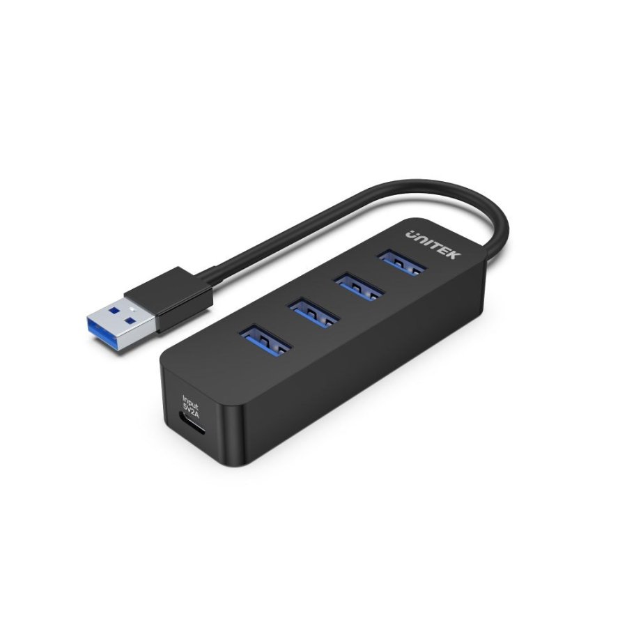 UNITEK uHUB Q4 USB 3.2 Gen 1 (3.1 Gen 1) Type-A 5000 Mbit/s Sort #1