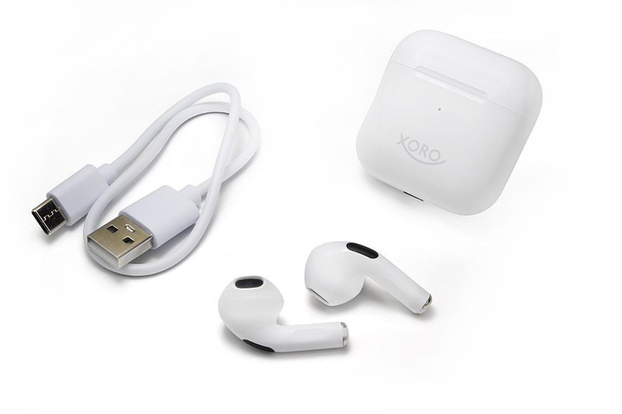 Xoro KHB 30 Headset True Wireless Stereo (TWS) I �rerne Opkald/Musik/Sport/Hverdag Bluetooth Hvid #4