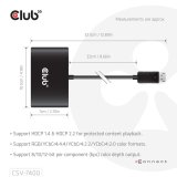 CLUB3D CSV-7400 video-splitter DisplayPort 4x DisplayPort #4