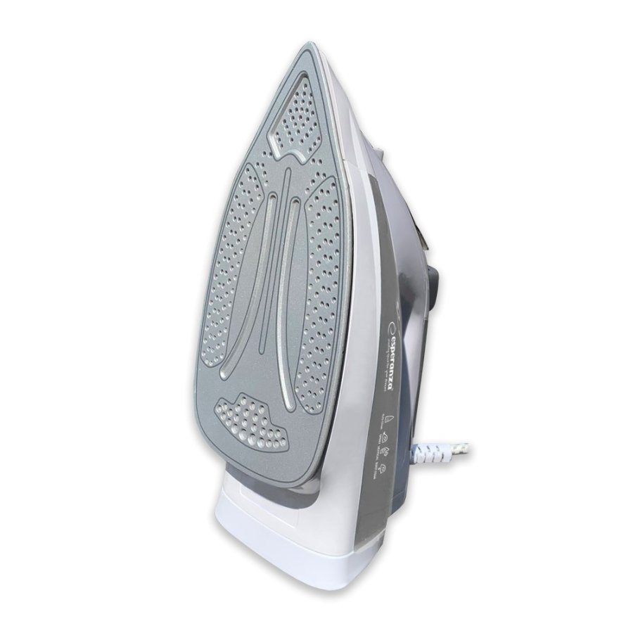Esperanza CHINO Tr & dampstrygejern Keramisk strygesl 2400 W Sort, Gr, Hvid #13