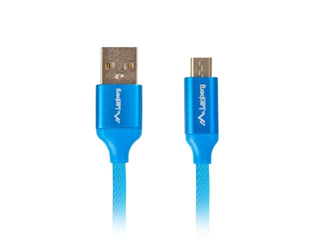 LANBERG CABLE USB 2.0 MICRO-B (M) - A (M) 1M QC #1