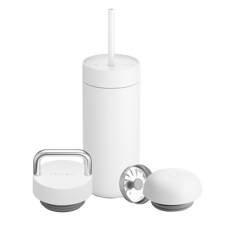 Fellow - Carter Move Mug 3 in 1 - Termokrus + 3 htter - Hvid mat 473 ml #1