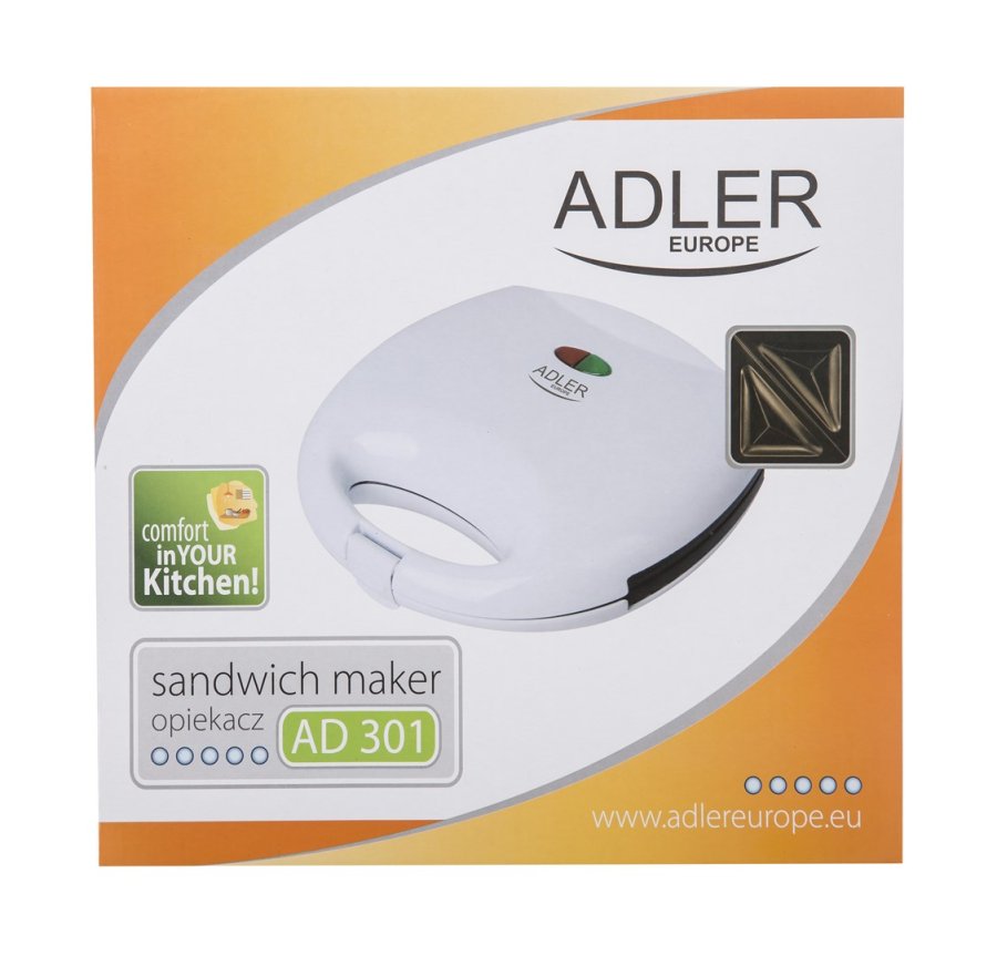 Adler AD 301 sandwichtoaster 750 W Hvid #8