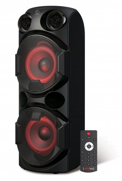 Rebeltec SoundBox 630 b�rbar Bluetooth stereoh�jttaler, sort, 70 W RMS #1