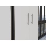 OLIV 2D ANTRACIT/HVID LUKKET REOL KOMPLET #11