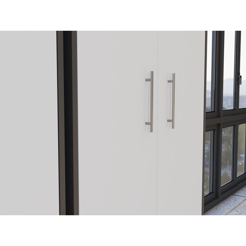 OLIV 2D ANTRACIT/HVID LUKKET REOL KOMPLET #11