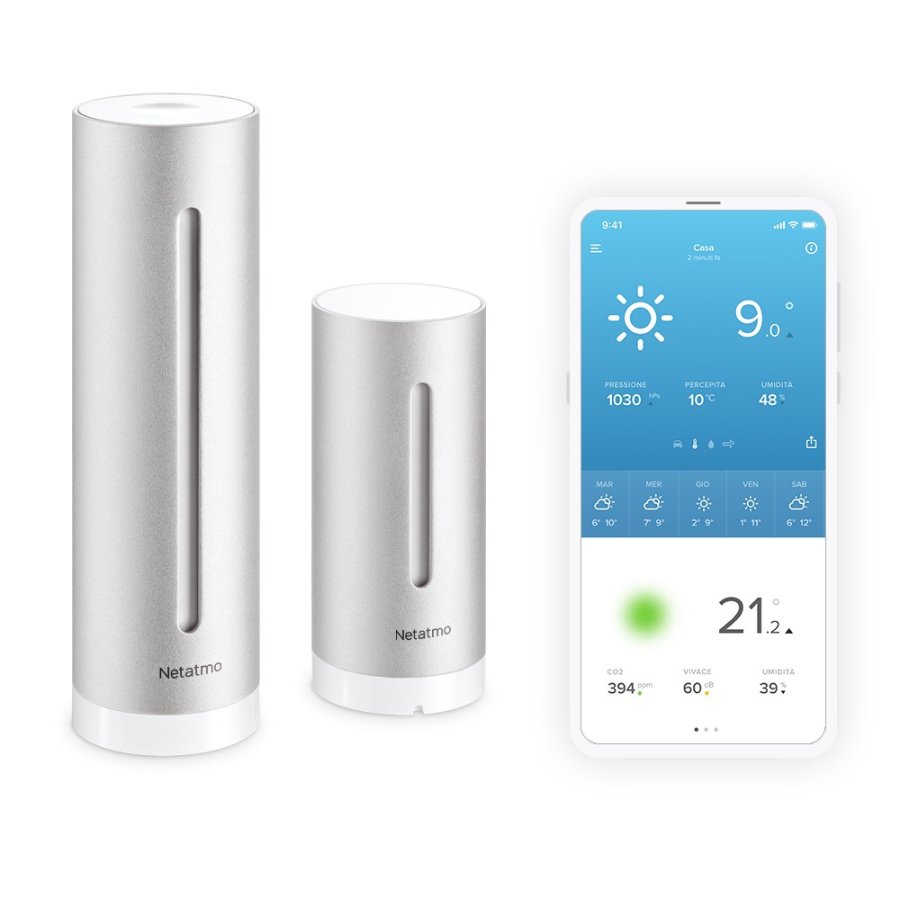 Netatmo NWS01-EC digital vejrstation Aluminium Batteri/USB Wi-Fi #7