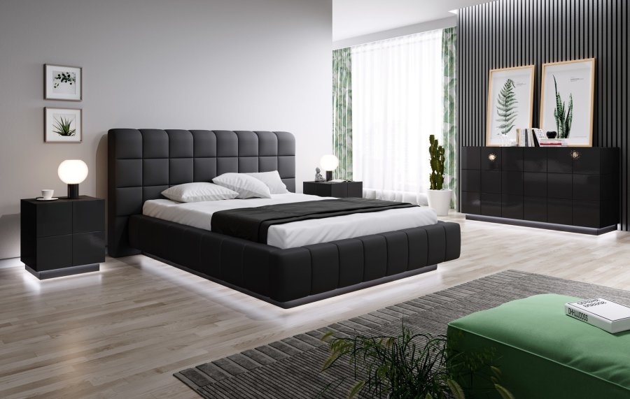 Cama REJA SZF CZ sengelampe & sengebord 1 skuffe(r) Sort #8