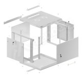 Lanberg WF01-6609-00S stativ 9U Vgmonteret stativ Gr #12