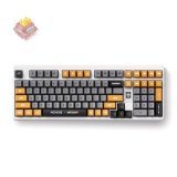 MCHOSE x Unbox Therapy - UT98 tastatur Spil USB + RF Wireless + Bluetooth Hvid #1