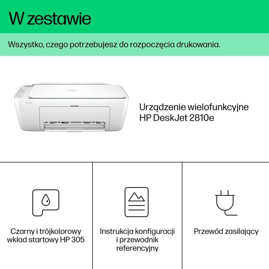 HP DeskJet 2810e Trdlst All-in-One Farve Printer, Kopimaskine, scanner #10