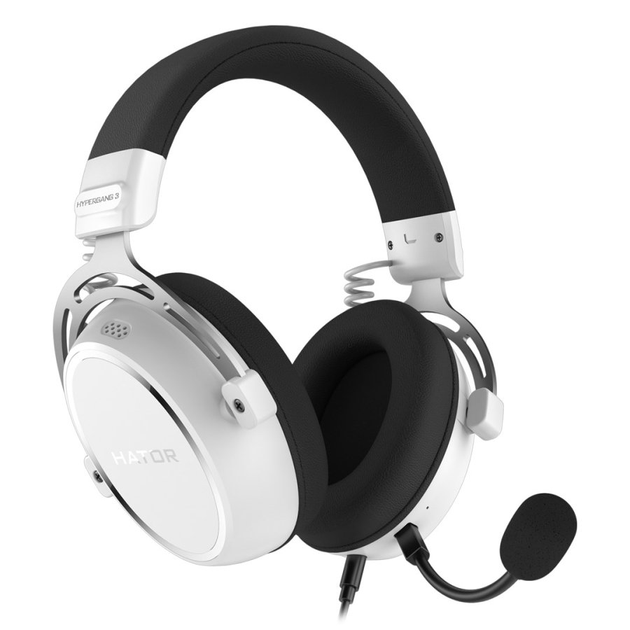 HATOR HYPERGANG 3 Hi-Res Headset Ledningsf�rt Spil USB Type-C / USB Type-A Hvid #1