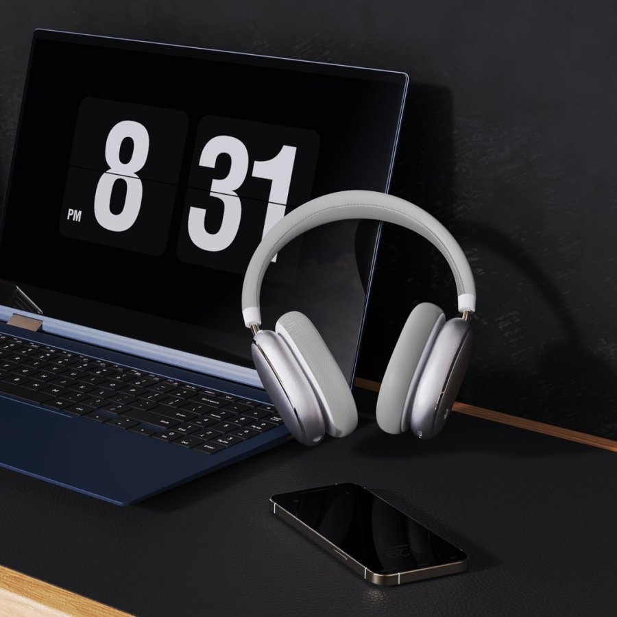 REDRAGON H620 VibeCore 700NC ANC Tr�dl�s Bluetooth Hvid #9