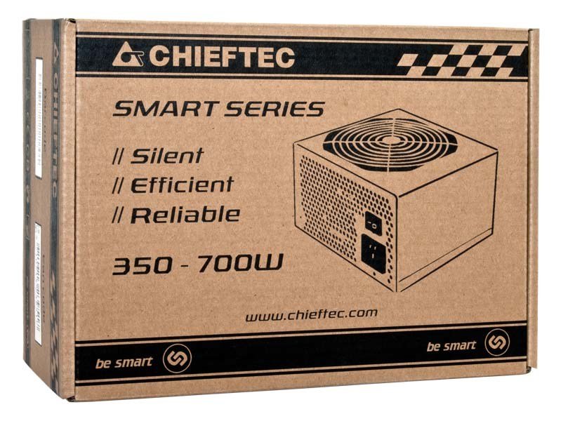 Chieftec Smart GPS-600A8 enhed til str�mforsyning 600 W 20+4 pin ATX ATX Sort #37