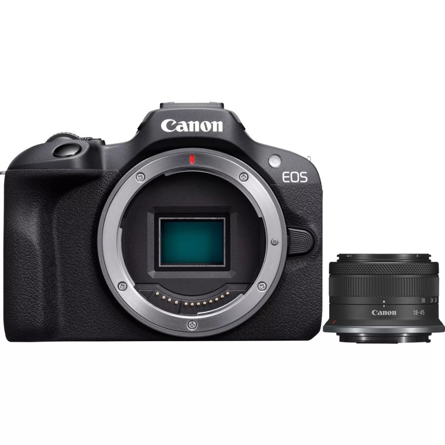 Canon EOS R100 + RF-S 18-45mm F4.5-6.3 IS STM Kit MILC 24,1 MP CMOS 6000 x 4000 pixel Sort #1
