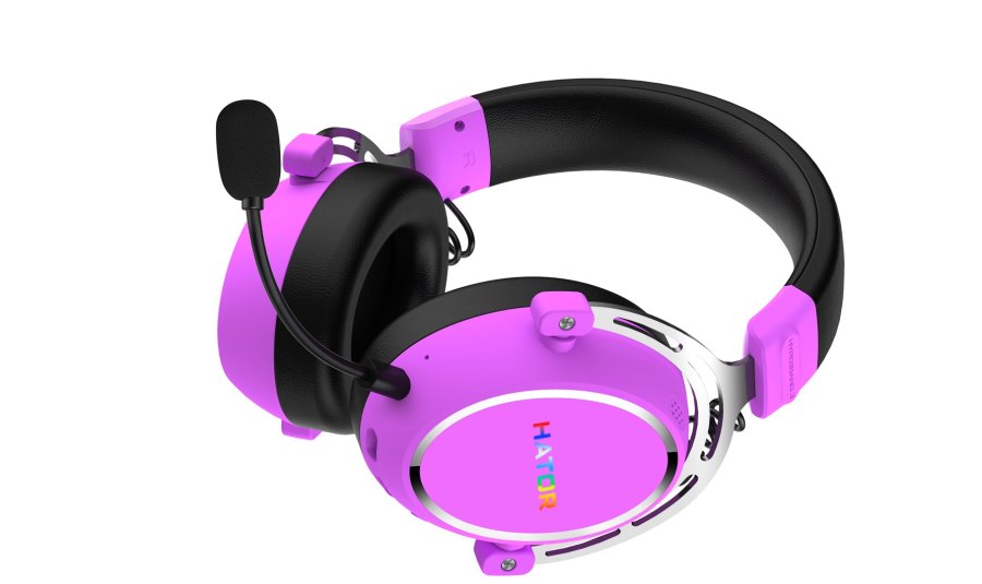HATOR Hypergang 3 Wireless Headset Tr�dl�s Spil USB Type-C / USB Type-A Bluetooth Violet #8