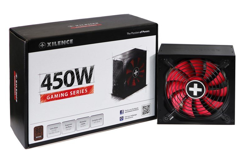 Xilence Performance A+ XN213 enhed til str�mforsyning 450 W 20+4 pin ATX ATX Sort #3