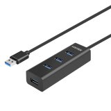 UNITEK Y-3089V01 interface hub USB 3.2 Gen 1 (3.1 Gen 1) Type-A 5000 Mbit/s Sort #1