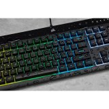 Corsair | Rubber Dome | K55 RGB PRO | Gaming keyboard | Gaming Keyboard | RGB LED light | US | Wired | Black #10