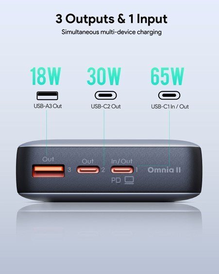 AUKEY PB-Y43 powerbank Lithium 20000 mAh Sort #3