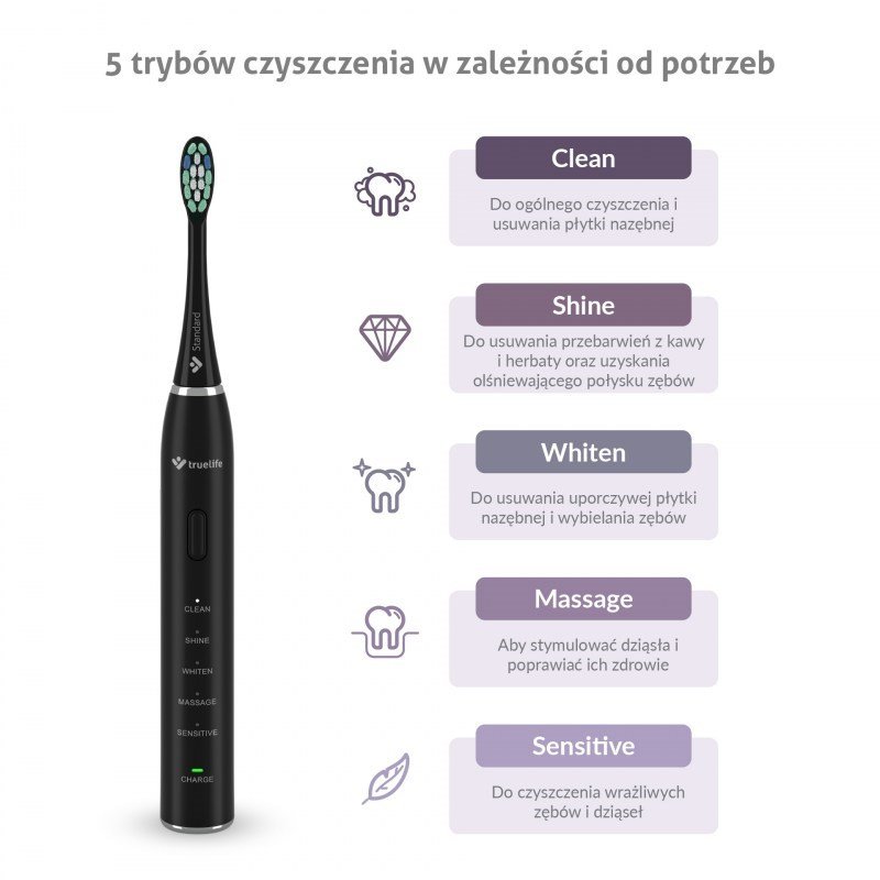 TrueLife SonicBrush Clean30 Black Voksen Elektrisk tandb�rste #2