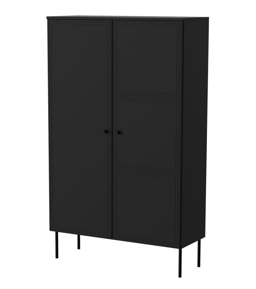 Cama Vitrineskab PALAZZO BIS 100x39x166 mat sort #1