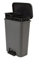CURVER WASTE BIN WITH PEDAL 23+23L /DARK GREY/ BLACK #2