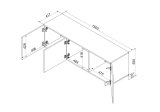 Cama 3D RTV-skab ALMA 150x41.5xH55 kashmir #2