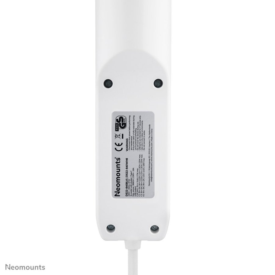 Neomounts DS22-840WH6 stikd�se 1,4 m 3 AC stikkontakt(er) Indend�rs Hvid #8
