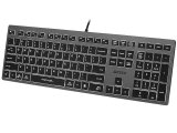 A4Tech FSTYLER FX60H (White Backlit) tastatur USB QWERTY Sort, Gr #1