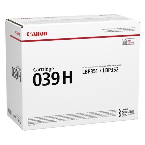 Canon CRG-039H 0288C002 tonerpatron 1 stk Original Sort #1