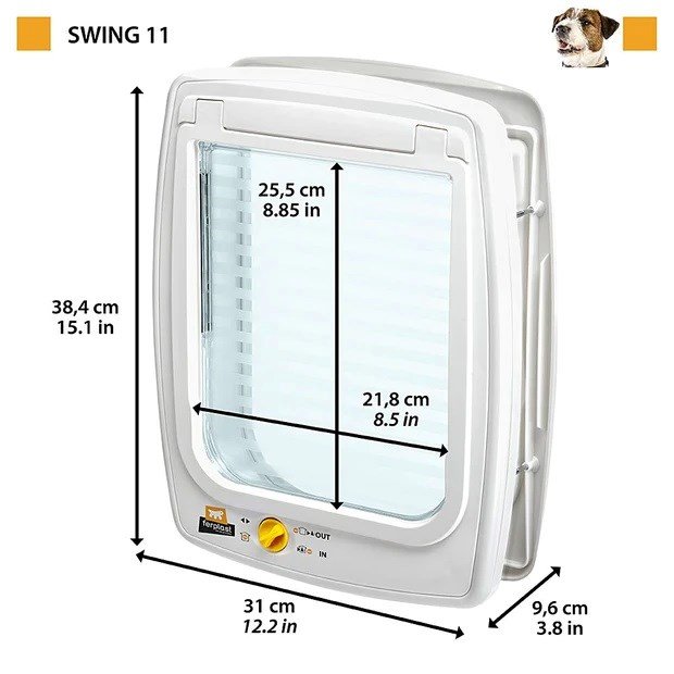 FERPLAST Swing 11 grey - hunde- og kattelemme - 31 x 9,6 x 38,4 cm #4