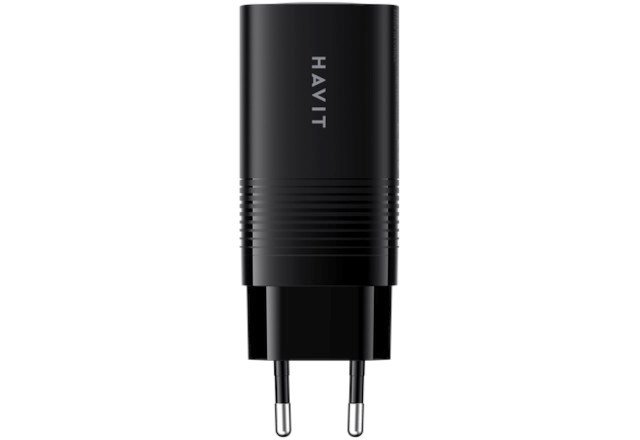Havit UC20 - GaN 65 W rejseoplader med tre porte, sort #3