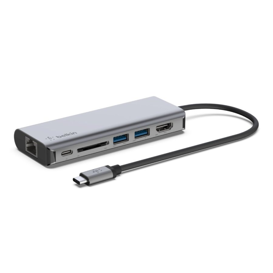 Belkin AVC008BTSGY dockingstation USB 3.2 Gen 1 (3.1 Gen 1) Type-C Sort, Gr #1