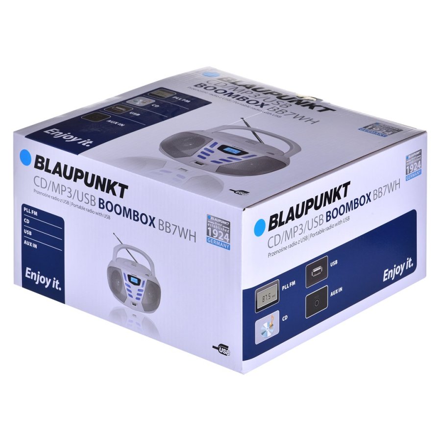 Blaupunkt BB7-WH brbar stereosystem Digital 2,4 W FM Gr MP3-afspilning #4